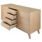 Комод unique furniture, rho, 3 секции, 160х45х80,1 см